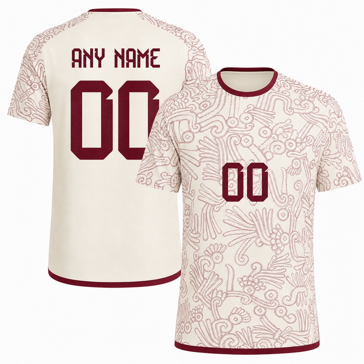 Mexico World Cup National Team Away Number/Players Custom Jersey